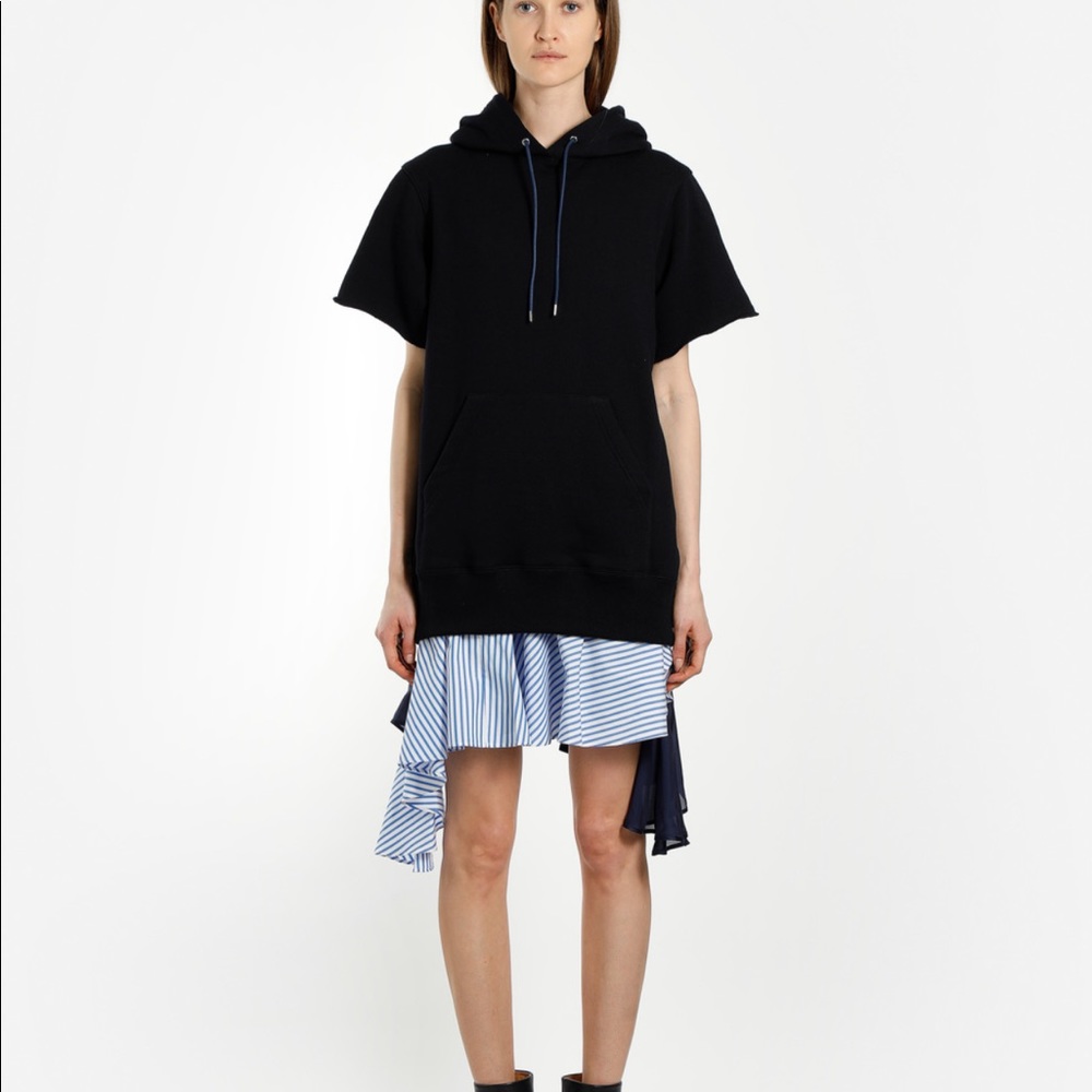 Sacai sweatshirt dress, navy